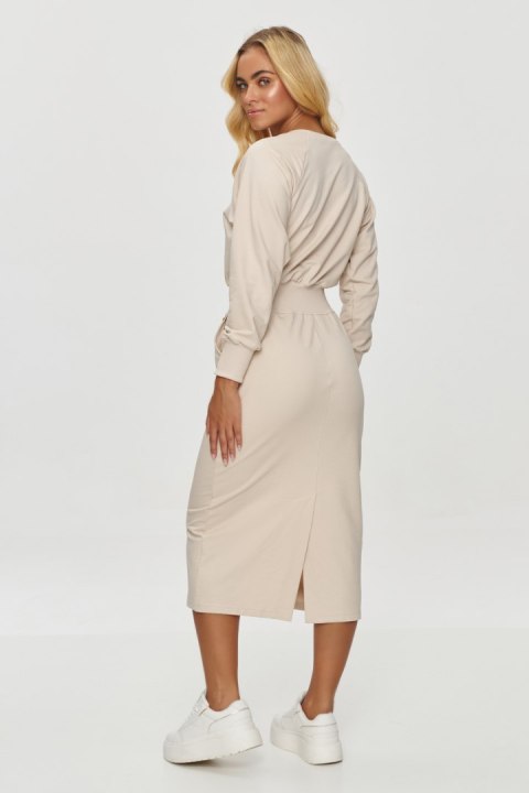 Sukienka Model M842 Light Beige - Makadamia Makadamia Sukienka Model M842 Light Beige - Makadamia Makadamia
