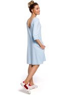 Sukienka Model MOE417 Sky Blue - Moe Moe Sukienka Model MOE417 Sky Blue - Moe Moe