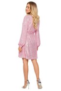 Sukienka Model MOE715 Powder Pink - Moe Moe Sukienka Model MOE715 Powder Pink - Moe Moe