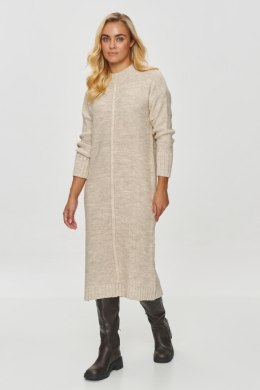 Sukienka Model S147 Beige Melange - Makadamia Makadamia