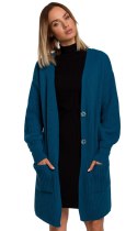 Sweter Kardigan Model MOE538 Morski - Moe Moe Sweter Kardigan Model MOE538 Morski - Moe Moe