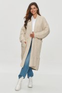 Sweter Kardigan Model S153 Beige Melange - Makadamia Makadamia Sweter Kardigan Model S153 Beige Melange - Makadamia Makadamia