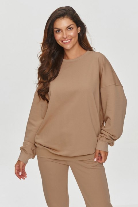Bluza Damska Model M859 Cappuccino - Makadamia Makadamia Bluza Damska Model M859 Cappuccino - Makadamia Makadamia