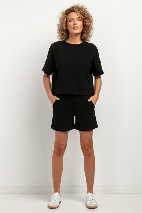 Bluzka Model T386/7 Black - Tessita Tessita Bluzka Model T386/7 Black - Tessita Tessita