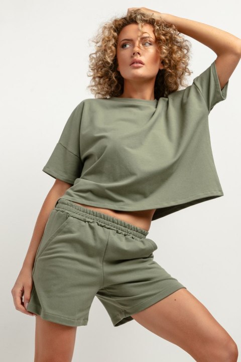 Bluzka Model T386/8 Green - Tessita Tessita Bluzka Model T386/8 Green - Tessita Tessita