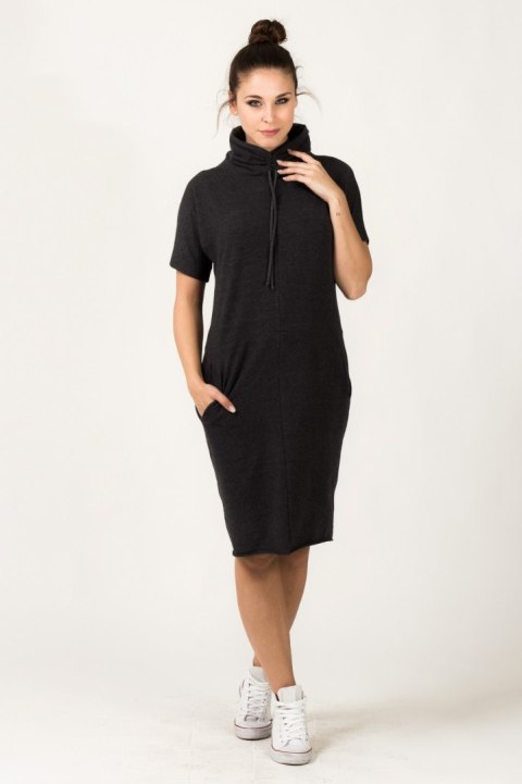 Sukienka Model Irmina 3 Dark Grey - Tessita Tessita Sukienka Model Irmina 3 Dark Grey - Tessita Tessita