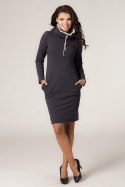 Sukienka Model Kaja 2 Navy/Light Grey - Tessita Tessita Sukienka Model Kaja 2 Navy/Light Grey - Tessita Tessita