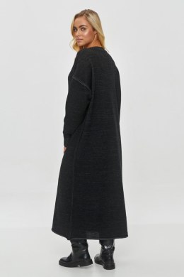 Sukienka Model S149 Black Melange - Makadamia Makadamia