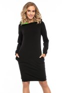 Sukienka Model T249/3 Black/Green - Tessita Tessita Sukienka Model T249/3 Black/Green - Tessita Tessita