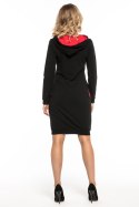 Sukienka Model T249/4 Black/Red - Tessita Tessita Sukienka Model T249/4 Black/Red - Tessita Tessita