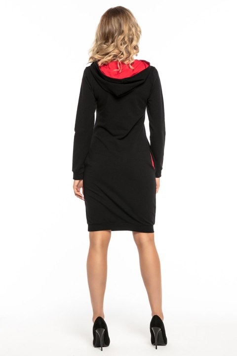 Sukienka Model T249/4 Black/Red - Tessita Tessita Sukienka Model T249/4 Black/Red - Tessita Tessita