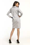 Sukienka Model T290/2 Light Grey - Tessita Tessita Sukienka Model T290/2 Light Grey - Tessita Tessita
