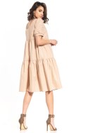 Sukienka Model T338/5 Cappuccino - Tessita Tessita Sukienka Model T338/5 Cappuccino - Tessita Tessita