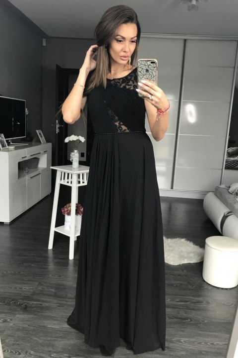 Sukienka Wieczorowa Model 17778 Black - YourNewStyle YourNewStyle Sukienka Wieczorowa Model 17778 Black - YourNewStyle YourNewStyle
