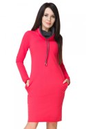 Sukienka model Kaja12 Coral/Dark Gray - Tessita Tessita Sukienka model Kaja12 Coral/Dark Gray - Tessita Tessita