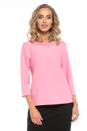 Bluzka Model T243/2 Pink - Tessita Tessita Bluzka Model T243/2 Pink - Tessita Tessita