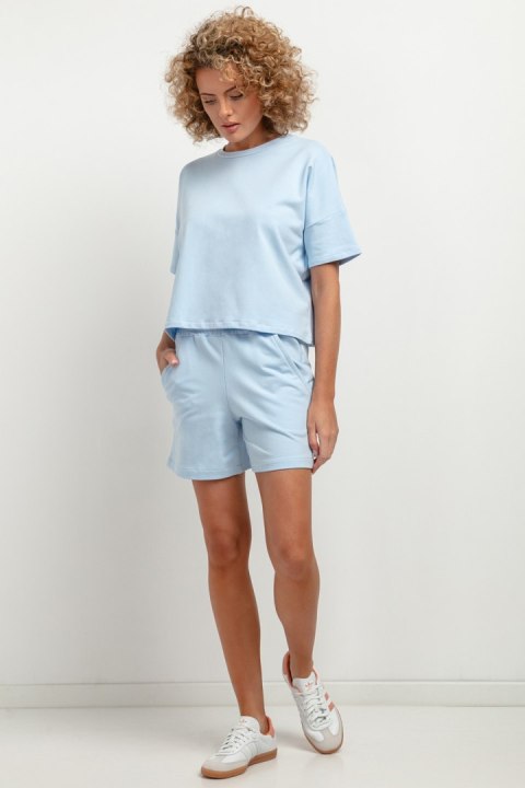 Bluzka Model T386/5 Light Blue - Tessita Tessita Bluzka Model T386/5 Light Blue - Tessita Tessita