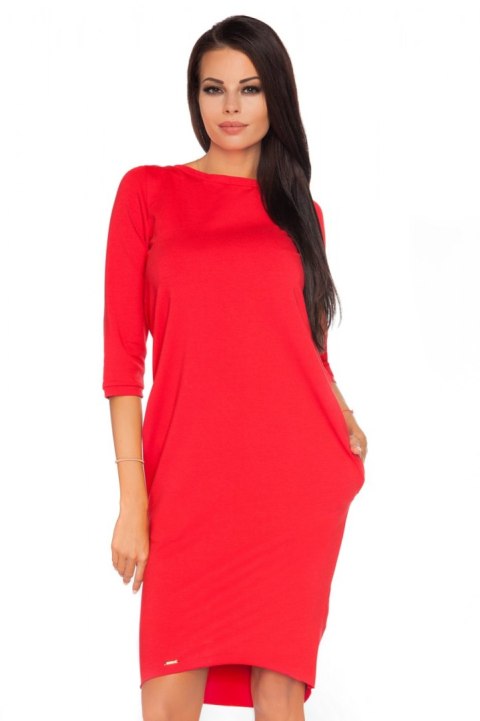 Sukienka Model Halina 6 Red - Tessita Tessita Sukienka Model Halina 6 Red - Tessita Tessita