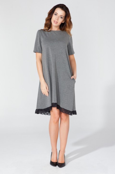 Sukienka Model T107 Grey - Tessita Tessita Sukienka Model T107 Grey - Tessita Tessita