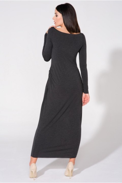 Sukienka Model T143 Dark Grey - Tessita Tessita Sukienka Model T143 Dark Grey - Tessita Tessita