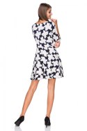 Sukienka Model T211/1 Flowers/Navy - Tessita Tessita Sukienka Model T211/1 Flowers/Navy - Tessita Tessita