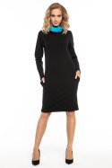 Sukienka Model T248/1 Black/Blue - Tessita Tessita Sukienka Model T248/1 Black/Blue - Tessita Tessita