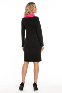 Sukienka Model T248/2 Black/Pink - Tessita Tessita Sukienka Model T248/2 Black/Pink - Tessita Tessita