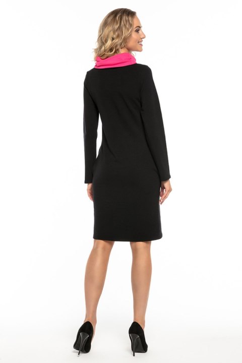 Sukienka Model T248/2 Black/Pink - Tessita Tessita Sukienka Model T248/2 Black/Pink - Tessita Tessita