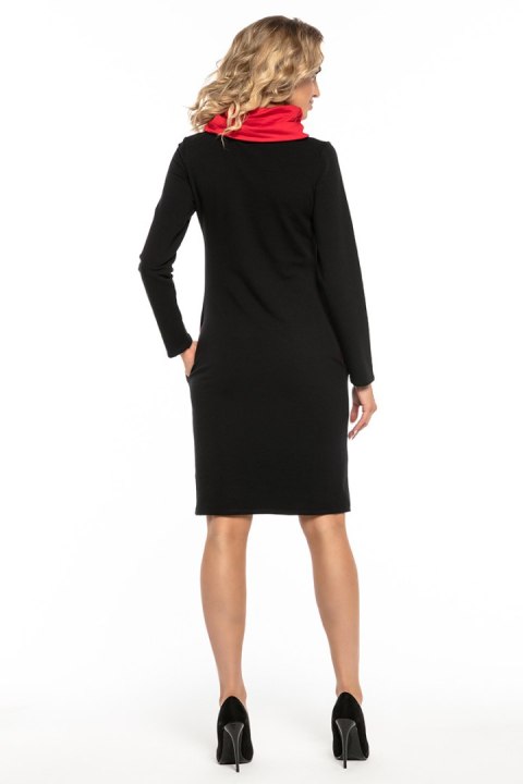 Sukienka Model T248/4 Black/Red - Tessita Tessita Sukienka Model T248/4 Black/Red - Tessita Tessita