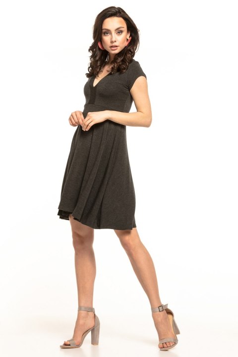 Sukienka Model T312/1 Dark Grey - Tessita Tessita Sukienka Model T312/1 Dark Grey - Tessita Tessita