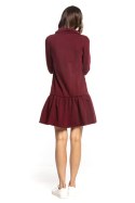Sukienka Model T356/8 Bordo - Tessita Tessita Sukienka Model T356/8 Bordo - Tessita Tessita