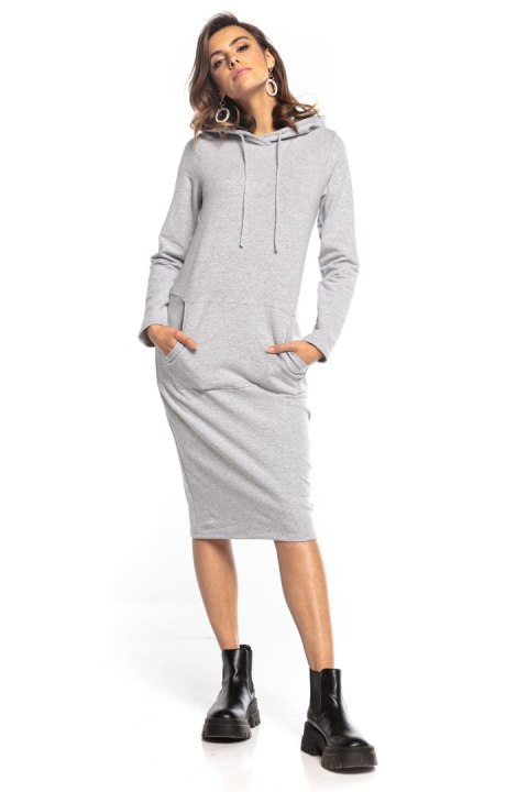Sukienka Model T357/2 Light Grey - Tessita Tessita Sukienka Model T357/2 Light Grey - Tessita Tessita