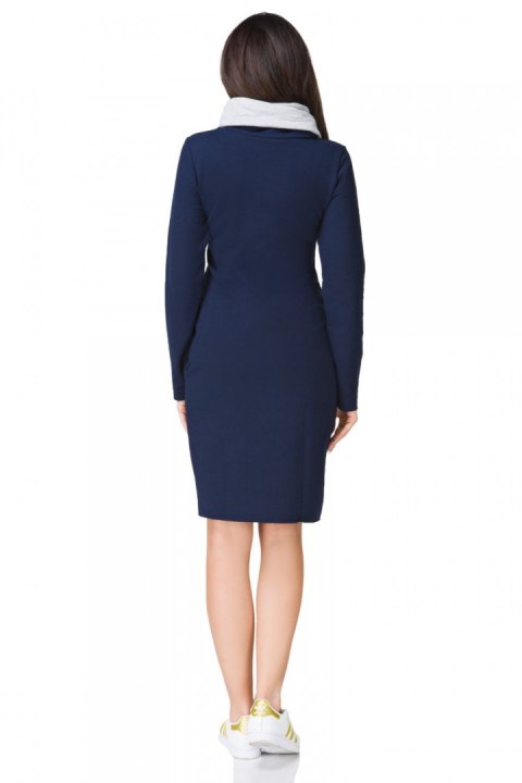 Sukienka model Kaja2 Navy/Light Gray - Tessita Tessita Sukienka model Kaja2 Navy/Light Gray - Tessita Tessita