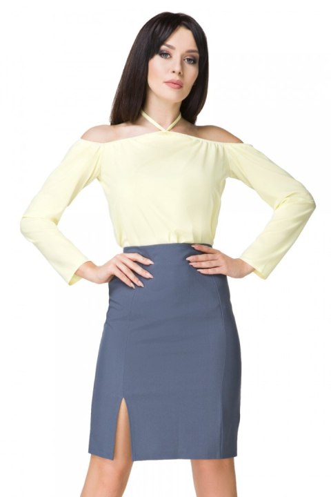 Bluzka model T199/4 Yellow - Tessita Tessita Bluzka model T199/4 Yellow - Tessita Tessita