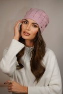 Czapka Damska Z Ozdobą Z Perełek Kolor Rose Kamea - Altair - Kamea Kamea Czapka Damska Z Ozdobą Z Perełek Kolor Rose Kamea - Altair - Kamea Kamea