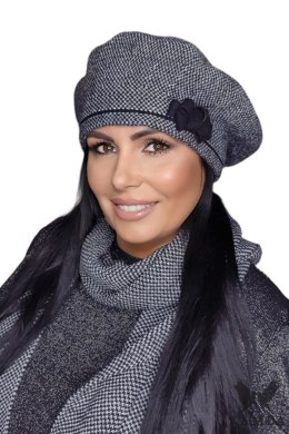 HELENA beret damski kolor czarny - Kamea Kamea