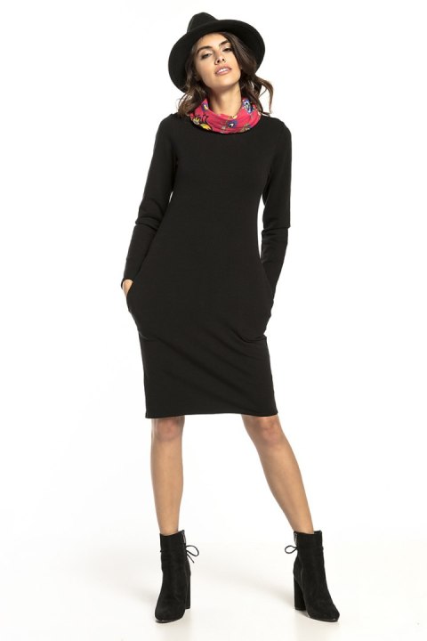Sukienka Model T295/2 Black/Red - Tessita Tessita Sukienka Model T295/2 Black/Red - Tessita Tessita