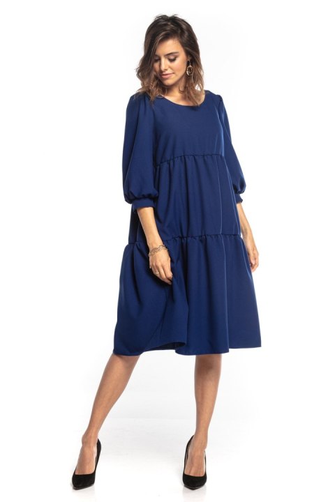 Sukienka Model T352/4 Navy - Tessita Tessita Sukienka Model T352/4 Navy - Tessita Tessita
