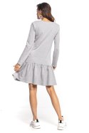 Sukienka Model T355/2 Light Grey - Tessita Tessita Sukienka Model T355/2 Light Grey - Tessita Tessita