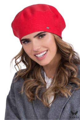 INEZZ beret damski kolor koralowy - Kamea Kamea