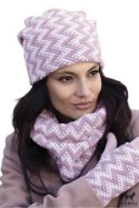 MADISON czapka z pomponem eco w kolorze różowym - Kamea Kamea MADISON czapka z pomponem eco w kolorze różowym - Kamea Kamea