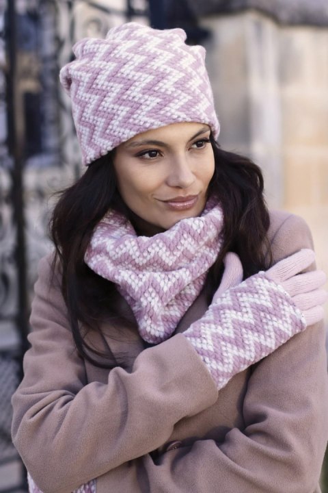 MADISON czapka z pomponem eco w kolorze różowym - Kamea Kamea MADISON czapka z pomponem eco w kolorze różowym - Kamea Kamea