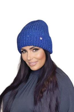 MOHANA czapka damska kolor chaber - Kamea Kamea