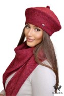 OFELIA zimowy beret damski kolor wino - Kamea Kamea OFELIA zimowy beret damski kolor wino - Kamea Kamea
