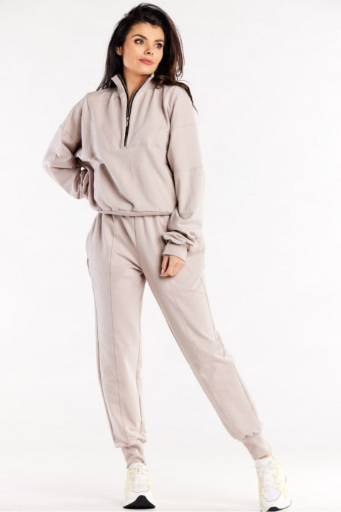 Spodnie Dresowe Model M317 Beige - Infinite You Infinite You