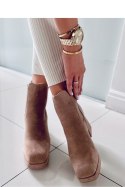 Botki na szerokim obcasie CIARA KHAKI - Inello Inello Botki na szerokim obcasie CIARA KHAKI - Inello Inello