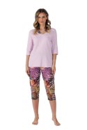Piżama Damska Model Habika 1493 Lila/Pink - M-Max M-Max Piżama Damska Model Habika 1493 Lila/Pink - M-Max M-Max