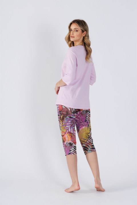 Piżama Damska Model Habika 1493 Lila/Pink - M-Max M-Max Piżama Damska Model Habika 1493 Lila/Pink - M-Max M-Max