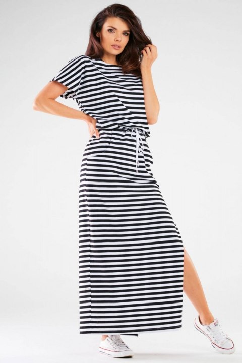 Sukienka Model M253 Black/Stripes - Infinite You Infinite You Sukienka Model M253 Black/Stripes - Infinite You Infinite You