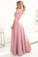 Sukienka Model Amber 309-13 Powder Pink - Numoco Numoco Sukienka Model Amber 309-13 Powder Pink - Numoco Numoco